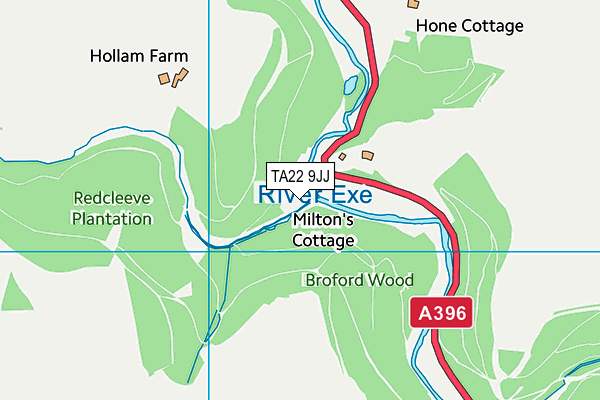 TA22 9JJ map - OS VectorMap District (Ordnance Survey) TA22 9JJ map - OS VectorMap District (Ordnance Survey)