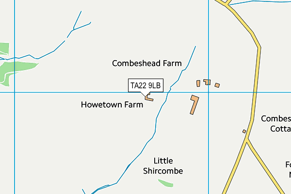 TA22 9LB map - OS VectorMap District (Ordnance Survey) TA22 9LB map - OS VectorMap District (Ordnance Survey)