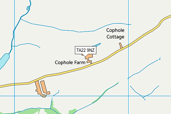 TA22 9NZ map - OS VectorMap District (Ordnance Survey) TA22 9NZ map - OS VectorMap District (Ordnance Survey)