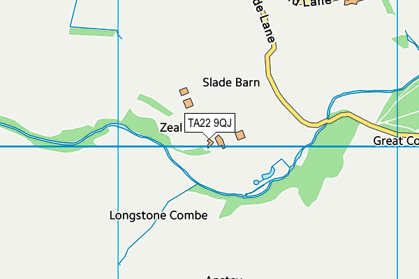 TA22 9QJ map - OS VectorMap District (Ordnance Survey) TA22 9QJ map - OS VectorMap District (Ordnance Survey)
