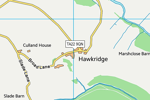 TA22 9QN map - OS VectorMap District (Ordnance Survey) TA22 9QN map - OS VectorMap District (Ordnance Survey)