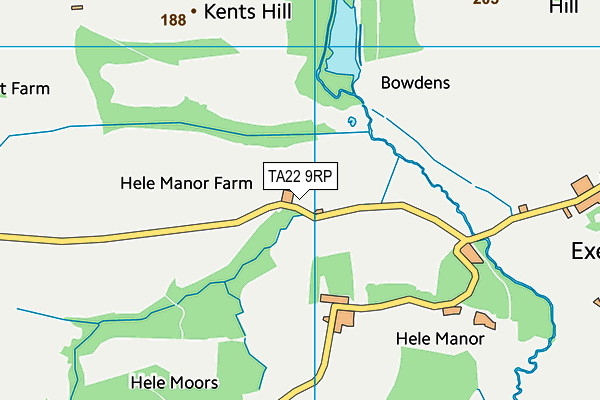TA22 9RP map - OS VectorMap District (Ordnance Survey) TA22 9RP map - OS VectorMap District (Ordnance Survey)