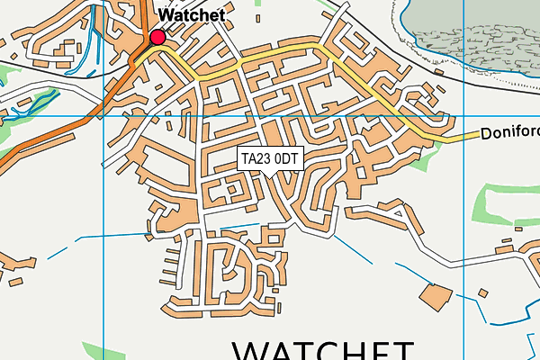 TA23 0DT map - OS VectorMap District (Ordnance Survey) TA23 0DT map - OS VectorMap District (Ordnance Survey)
