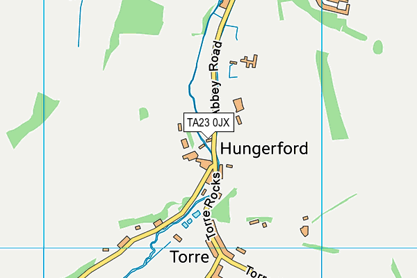 TA23 0JX map - OS VectorMap District (Ordnance Survey) TA23 0JX map - OS VectorMap District (Ordnance Survey)