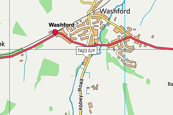 TA23 0JY map - OS VectorMap District (Ordnance Survey) TA23 0JY map - OS VectorMap District (Ordnance Survey)