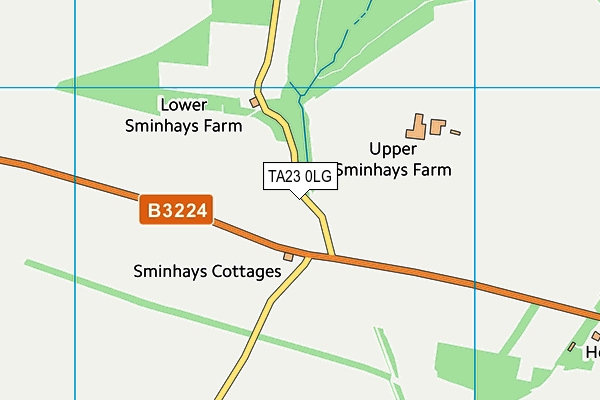 TA23 0LG map - OS VectorMap District (Ordnance Survey) TA23 0LG map - OS VectorMap District (Ordnance Survey)