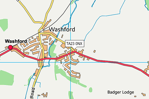 TA23 0NX map - OS VectorMap District (Ordnance Survey) TA23 0NX map - OS VectorMap District (Ordnance Survey)
