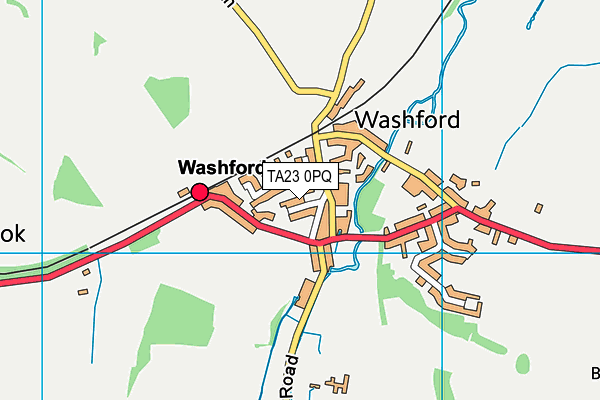 TA23 0PQ map - OS VectorMap District (Ordnance Survey) TA23 0PQ map - OS VectorMap District (Ordnance Survey)
