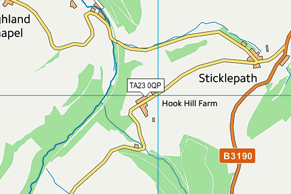 TA23 0QP map - OS VectorMap District (Ordnance Survey) TA23 0QP map - OS VectorMap District (Ordnance Survey)