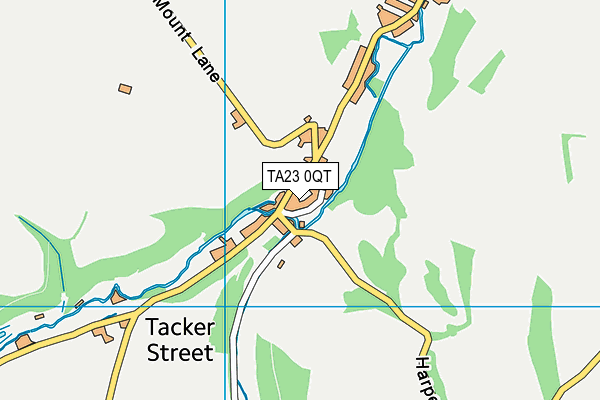 TA23 0QT map - OS VectorMap District (Ordnance Survey) TA23 0QT map - OS VectorMap District (Ordnance Survey)