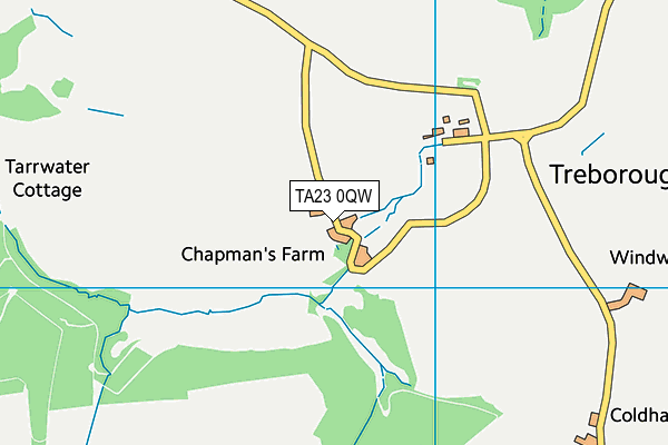 TA23 0QW map - OS VectorMap District (Ordnance Survey) TA23 0QW map - OS VectorMap District (Ordnance Survey)