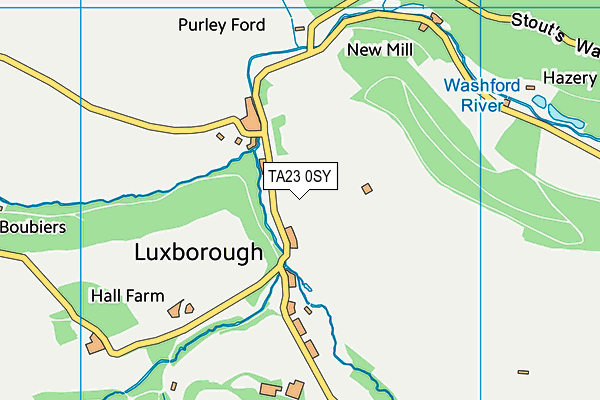 TA23 0SY map - OS VectorMap District (Ordnance Survey) TA23 0SY map - OS VectorMap District (Ordnance Survey)
