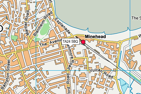 TA24 5BQ map - OS VectorMap District (Ordnance Survey) TA24 5BQ map - OS VectorMap District (Ordnance Survey)