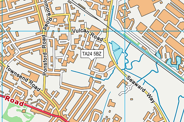 TA24 5BZ map - OS VectorMap District (Ordnance Survey) TA24 5BZ map - OS VectorMap District (Ordnance Survey)