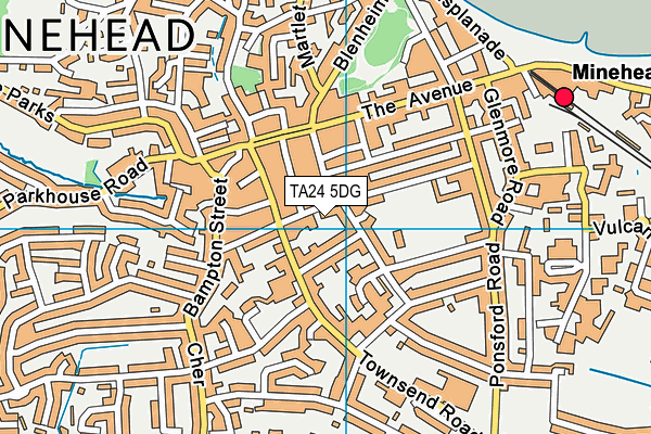 TA24 5DG map - OS VectorMap District (Ordnance Survey) TA24 5DG map - OS VectorMap District (Ordnance Survey)