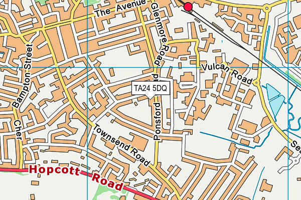 TA24 5DQ map - OS VectorMap District (Ordnance Survey) TA24 5DQ map - OS VectorMap District (Ordnance Survey)