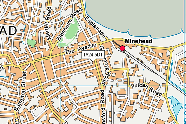 TA24 5DT map - OS VectorMap District (Ordnance Survey) TA24 5DT map - OS VectorMap District (Ordnance Survey)