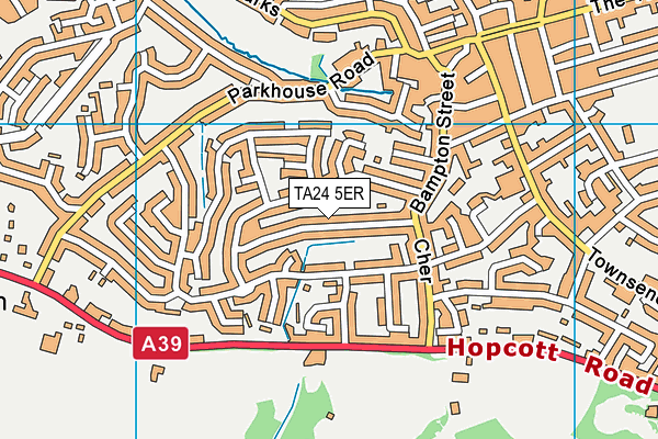 TA24 5ER map - OS VectorMap District (Ordnance Survey) TA24 5ER map - OS VectorMap District (Ordnance Survey)