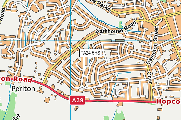 TA24 5HS map - OS VectorMap District (Ordnance Survey) TA24 5HS map - OS VectorMap District (Ordnance Survey)