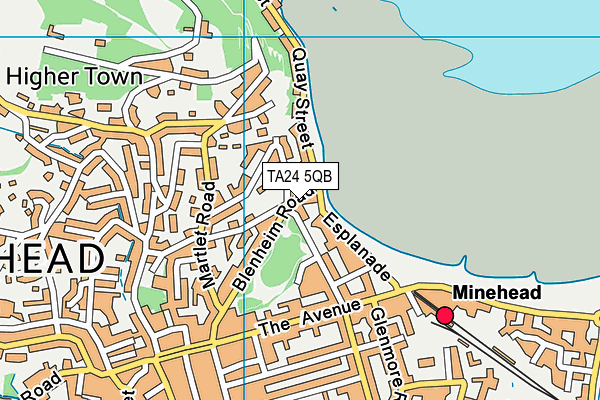 TA24 5QB map - OS VectorMap District (Ordnance Survey) TA24 5QB map - OS VectorMap District (Ordnance Survey)