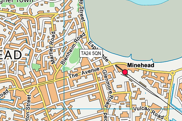 TA24 5QN map - OS VectorMap District (Ordnance Survey) TA24 5QN map - OS VectorMap District (Ordnance Survey)