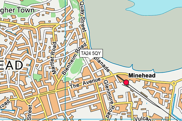 TA24 5QY map - OS VectorMap District (Ordnance Survey) TA24 5QY map - OS VectorMap District (Ordnance Survey)