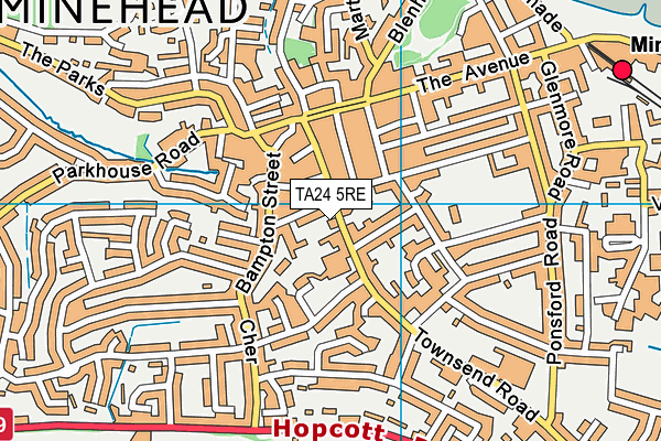 TA24 5RE map - OS VectorMap District (Ordnance Survey) TA24 5RE map - OS VectorMap District (Ordnance Survey)