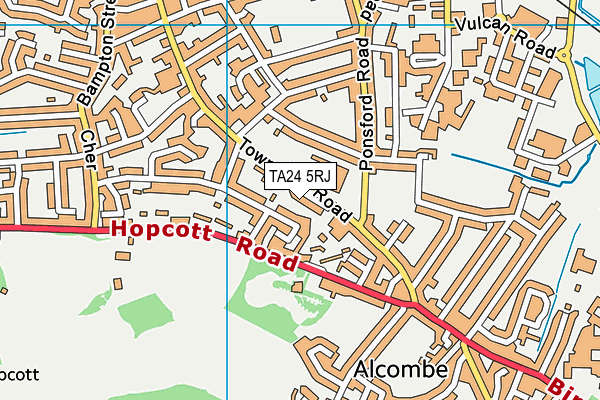 TA24 5RJ map - OS VectorMap District (Ordnance Survey) TA24 5RJ map - OS VectorMap District (Ordnance Survey)