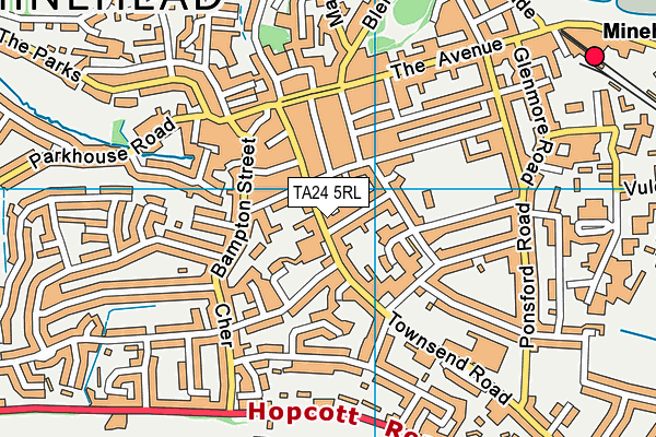 TA24 5RL map - OS VectorMap District (Ordnance Survey) TA24 5RL map - OS VectorMap District (Ordnance Survey)