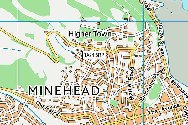 TA24 5RP map - OS VectorMap District (Ordnance Survey) TA24 5RP map - OS VectorMap District (Ordnance Survey)