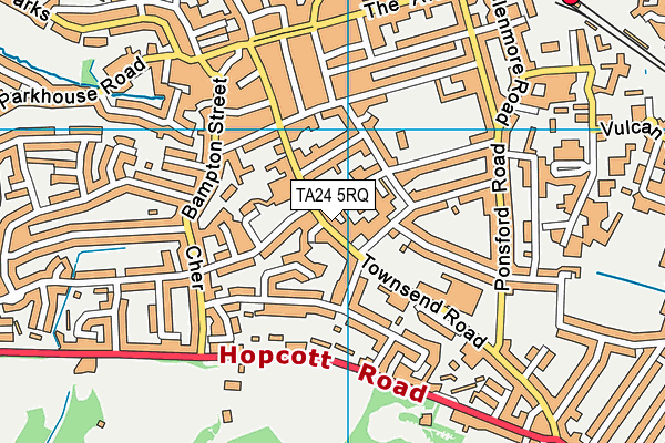 TA24 5RQ map - OS VectorMap District (Ordnance Survey) TA24 5RQ map - OS VectorMap District (Ordnance Survey)