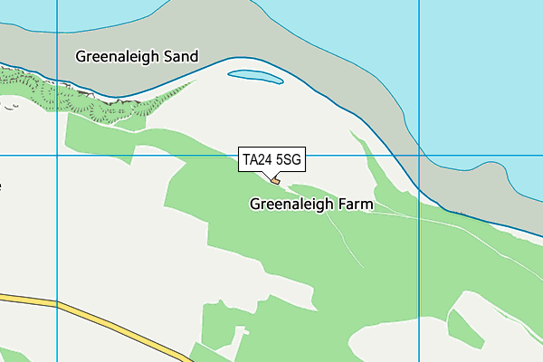 TA24 5SG map - OS VectorMap District (Ordnance Survey) TA24 5SG map - OS VectorMap District (Ordnance Survey)
