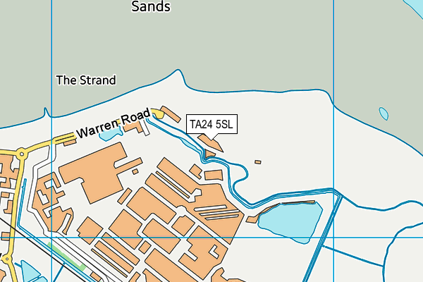 TA24 5SL map - OS VectorMap District (Ordnance Survey) TA24 5SL map - OS VectorMap District (Ordnance Survey)