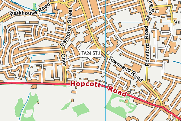 TA24 5TJ map - OS VectorMap District (Ordnance Survey)