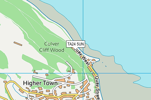 TA24 5UN map - OS VectorMap District (Ordnance Survey) TA24 5UN map - OS VectorMap District (Ordnance Survey)