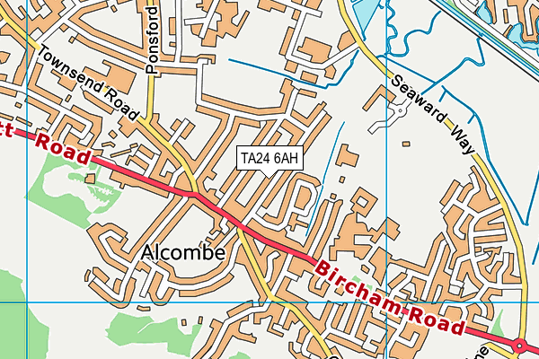 TA24 6AH map - OS VectorMap District (Ordnance Survey) TA24 6AH map - OS VectorMap District (Ordnance Survey)