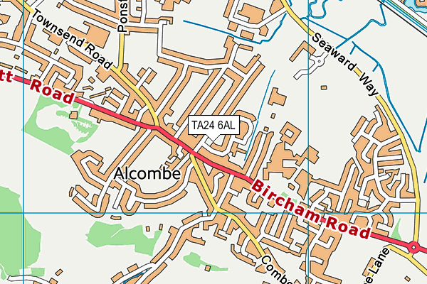 TA24 6AL map - OS VectorMap District (Ordnance Survey) TA24 6AL map - OS VectorMap District (Ordnance Survey)