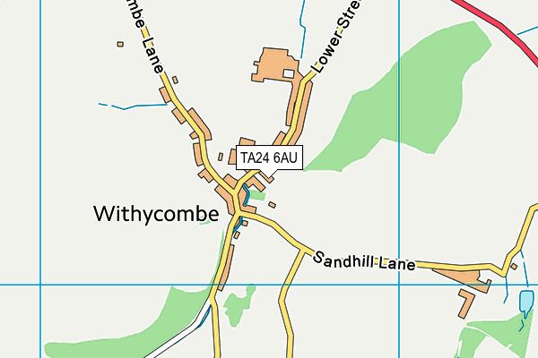 TA24 6AU map - OS VectorMap District (Ordnance Survey)