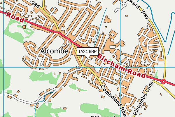 TA24 6BP map - OS VectorMap District (Ordnance Survey) TA24 6BP map - OS VectorMap District (Ordnance Survey)