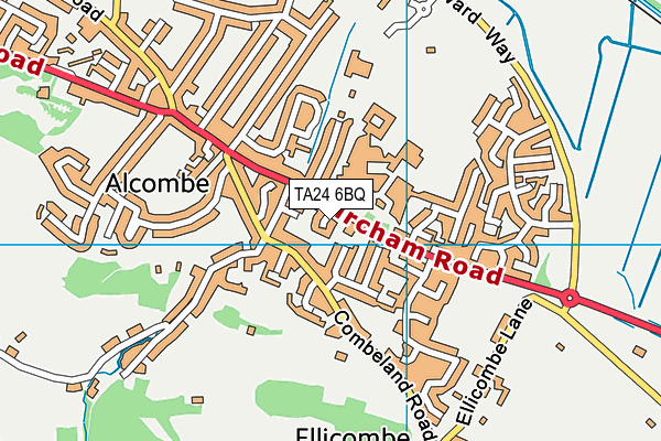 TA24 6BQ map - OS VectorMap District (Ordnance Survey) TA24 6BQ map - OS VectorMap District (Ordnance Survey)