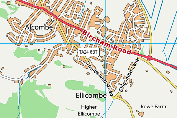 TA24 6BT map - OS VectorMap District (Ordnance Survey) TA24 6BT map - OS VectorMap District (Ordnance Survey)