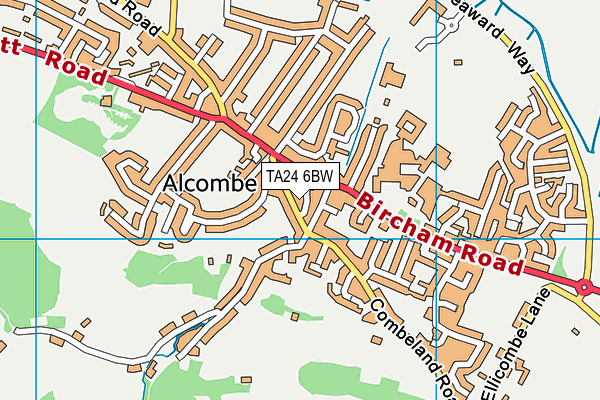 TA24 6BW map - OS VectorMap District (Ordnance Survey) TA24 6BW map - OS VectorMap District (Ordnance Survey)