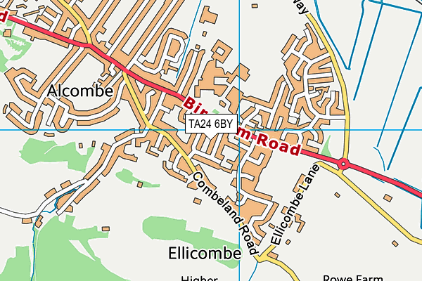 TA24 6BY map - OS VectorMap District (Ordnance Survey) TA24 6BY map - OS VectorMap District (Ordnance Survey)