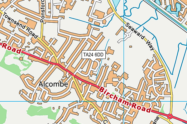 TA24 6DD map - OS VectorMap District (Ordnance Survey) TA24 6DD map - OS VectorMap District (Ordnance Survey)