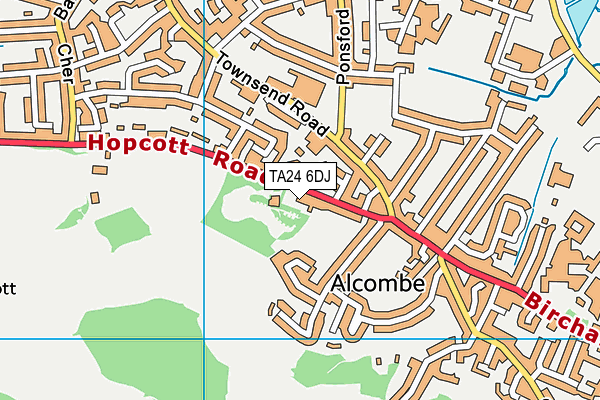TA24 6DJ map - OS VectorMap District (Ordnance Survey) TA24 6DJ map - OS VectorMap District (Ordnance Survey)
