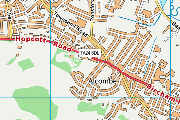TA24 6DL map - OS VectorMap District (Ordnance Survey) TA24 6DL map - OS VectorMap District (Ordnance Survey)