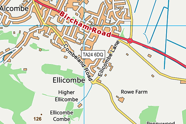 TA24 6DQ map - OS VectorMap District (Ordnance Survey) TA24 6DQ map - OS VectorMap District (Ordnance Survey)