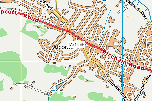 TA24 6EF map - OS VectorMap District (Ordnance Survey) TA24 6EF map - OS VectorMap District (Ordnance Survey)