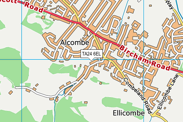 TA24 6EL map - OS VectorMap District (Ordnance Survey) TA24 6EL map - OS VectorMap District (Ordnance Survey)