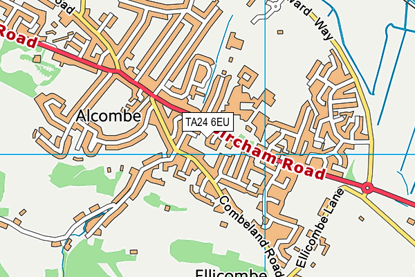TA24 6EU map - OS VectorMap District (Ordnance Survey) TA24 6EU map - OS VectorMap District (Ordnance Survey)
